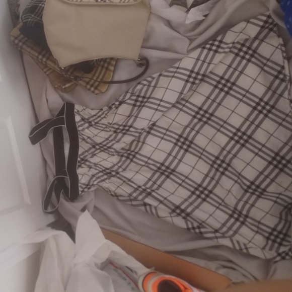 Burberry nova check black white tank sleeve dress - Picture 4 of 8